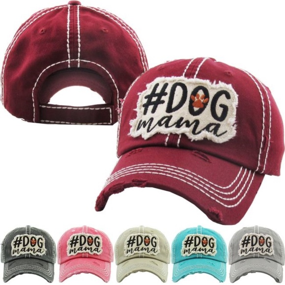 #DOG MAMA Washed Vintage Ballcap - Picture 2 of 5